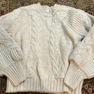 Final Price Zenana Cable Crop Sweater small